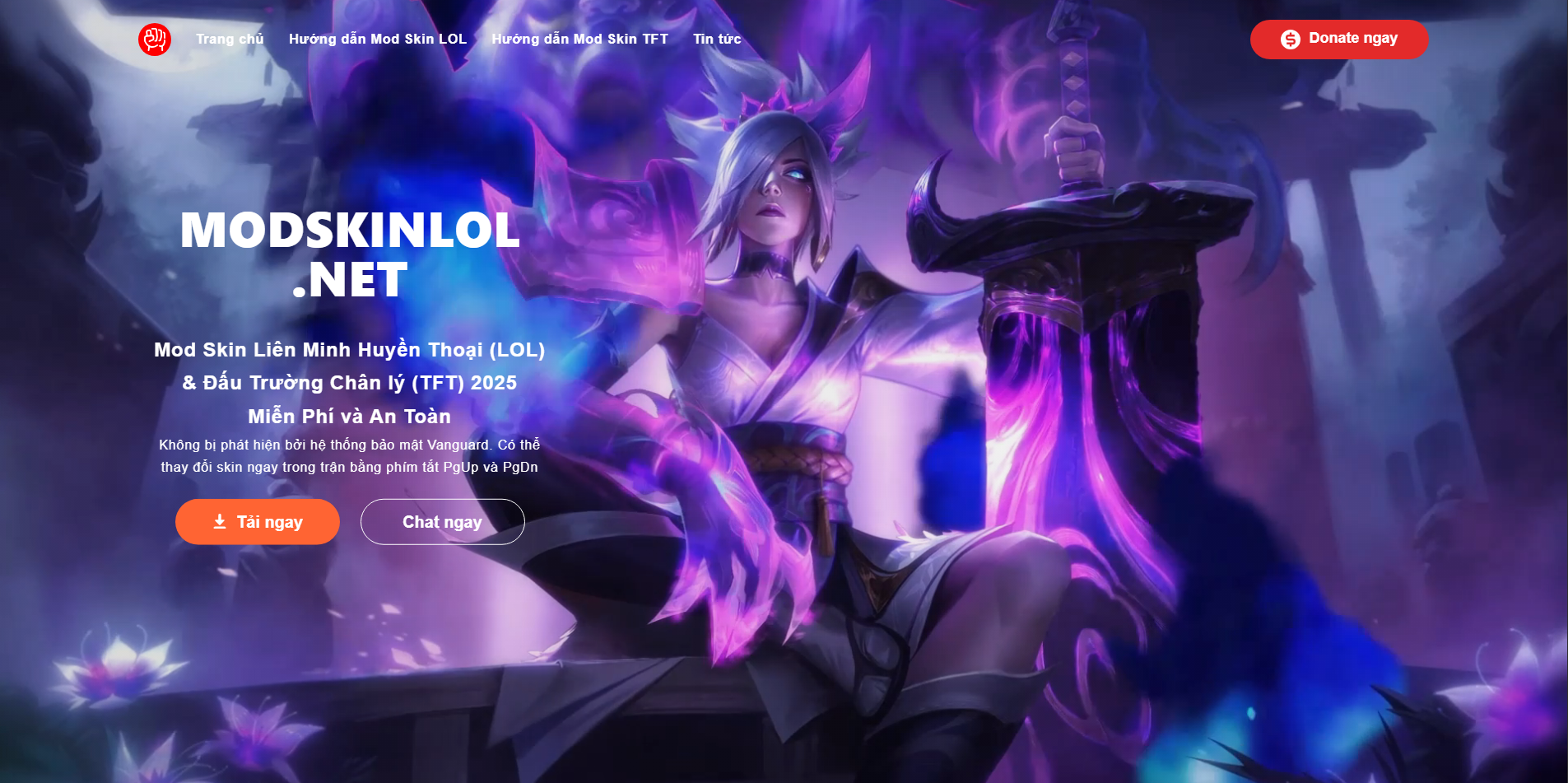 Mod Skin là gì - Minh họa giao diện game với skin tướng được thay đổi