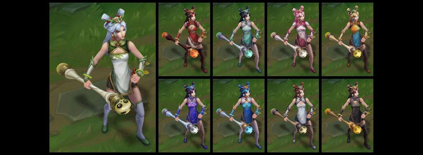 Mod Skin LOL - Lux Bạn Thân Gấu Trúc với 9 biến thể màu khác nhau trong bản cập nhật 25.22