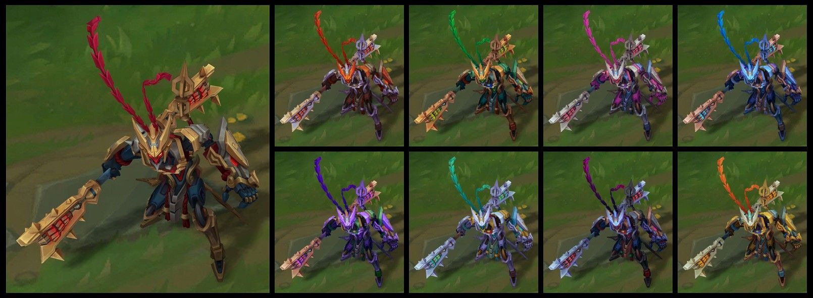 Mod Skin LOL - Ngộ Không Loạn Thế Thần Binh với các biến thể màu khác nhau trong bản cập nhật 25.22